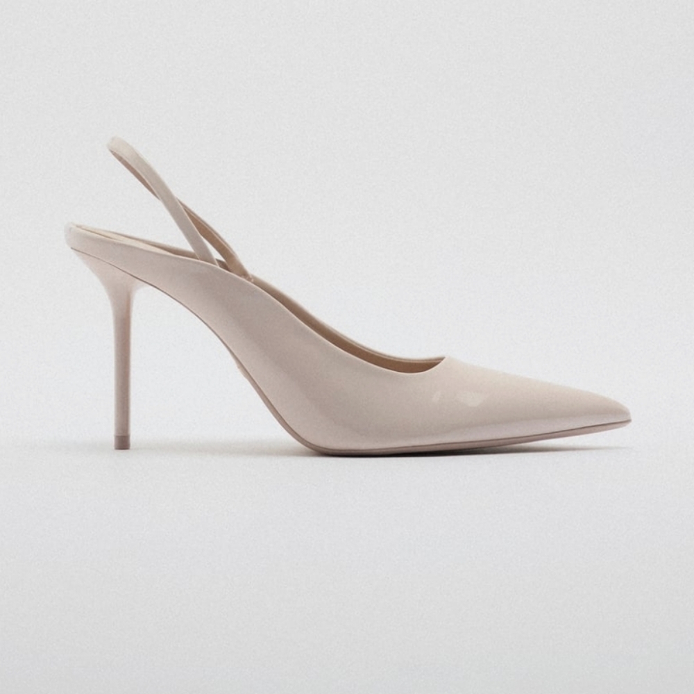 Zara THIN HEEL SLINGBACKS bloggers favorite